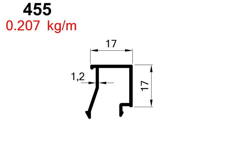 C60  17 LİK ISI CAM ÇITASI SİYAH  AKP-455