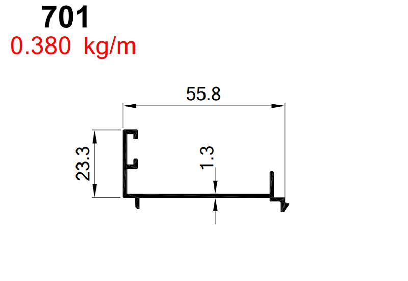 C60  KANAT ADAPTÖRÜ  SİYAH  AKP-701