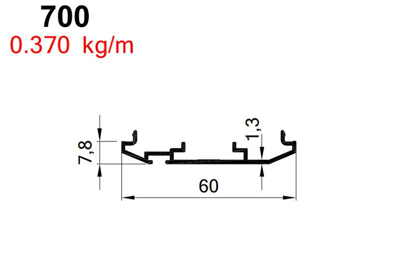 C60  ÇARPMA KAPI  ADAPTÖRÜ KANATA ELOKSAL AKP-700