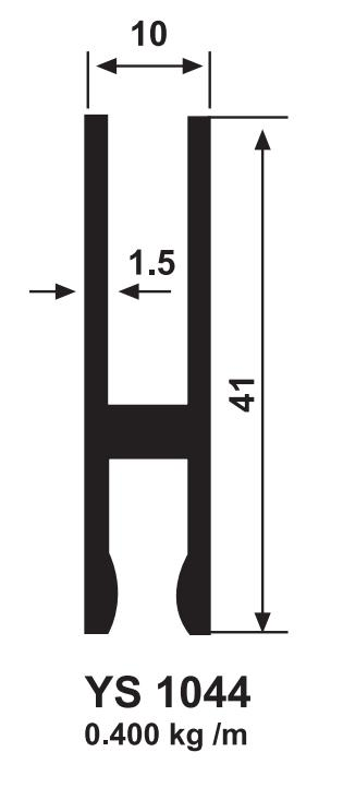 CAM CAMA H PROFİLİ ELOKSAL AKP-155  / 6 MT