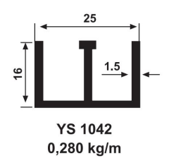 CAM CAMA E PROFİLİ ELOKSAL AKP-177 / 6 MT