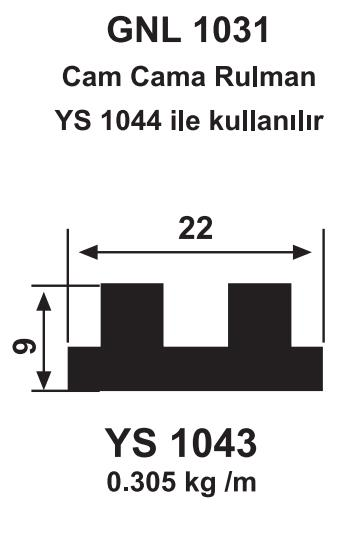 CAM CAMA RAY PROFİLİ ELOKSAL AKP-176 / 6 MT