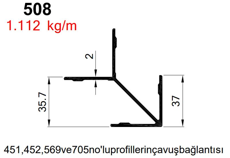 C60 ÇAVUŞ PRES(451-452,569-705 İÇİN )AKP-508  1 MT