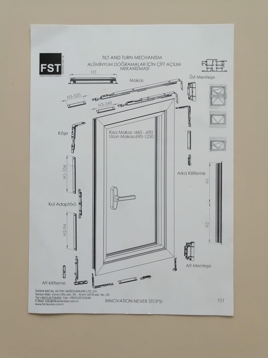 FST ÇİFT AÇILIM ALM İÇİN UZUN MAKAS  ELOKSAL