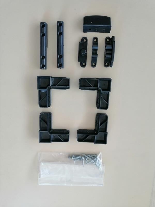 17*25  PENCERE SİNEKLİK AKSESUAR TAKIM  SİYAH