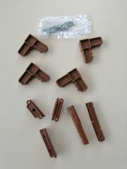 17*25  PENCERE SİNEKLİK TAM TAKIM AHŞAP DESEN