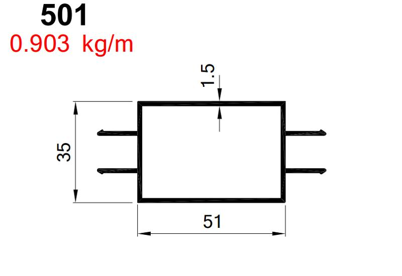JALUZİ B.BLM KASA PR1,5 MM PÜTRL B AKP-501 / 6 MT