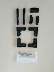 17*25  PENCERE SİNEKLİK  TAM  TAKIM ANTRASİT GRİ