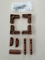 17*25 PENCERE SİNEKLİK TAM TAKIM AHŞAP DESEN