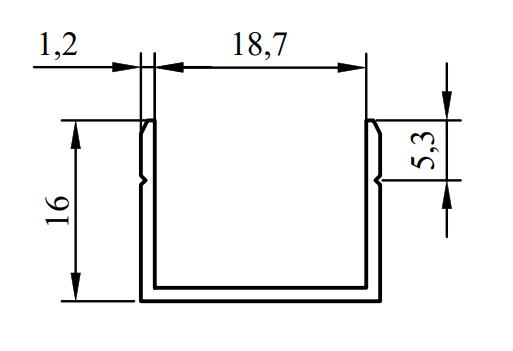 18 MM   ALM U PR ELOKSAL  / 6 MT