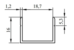 18 MM   ALM U PR ELOKSAL  / 6 MT