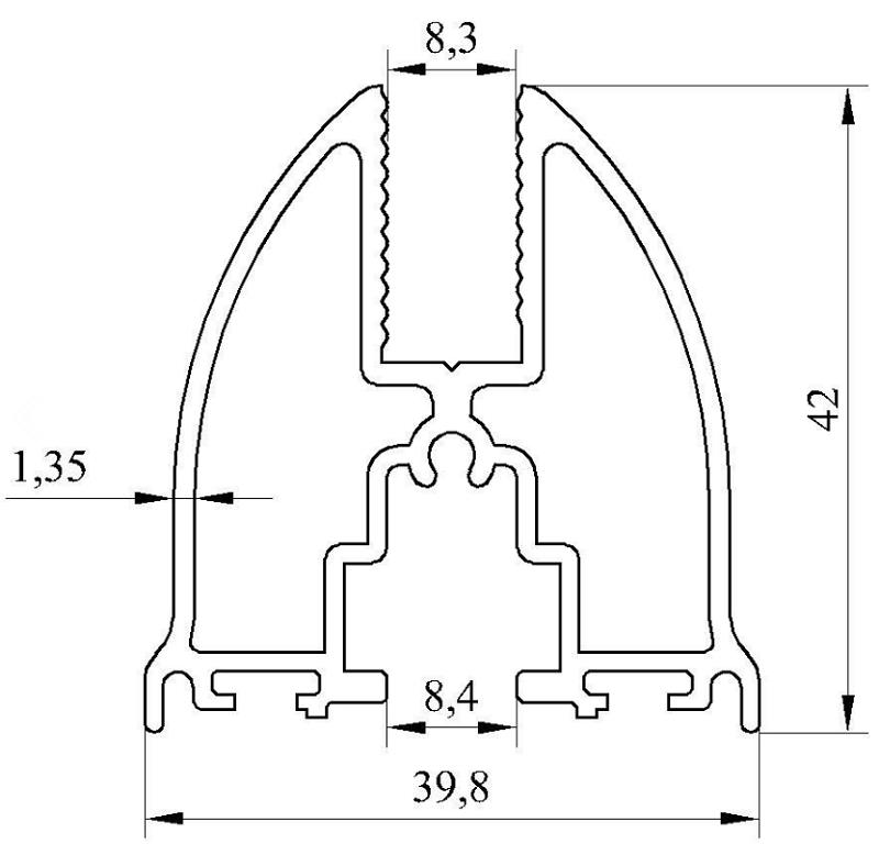 GOLD KANAT 8 MM  ELOKSALLI AKP-3947 / 6 MT